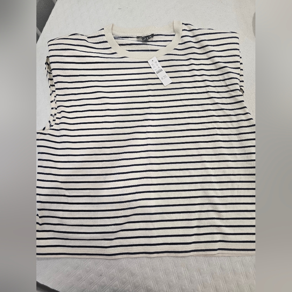 J .Crew Sleveless Stripe Top XXL